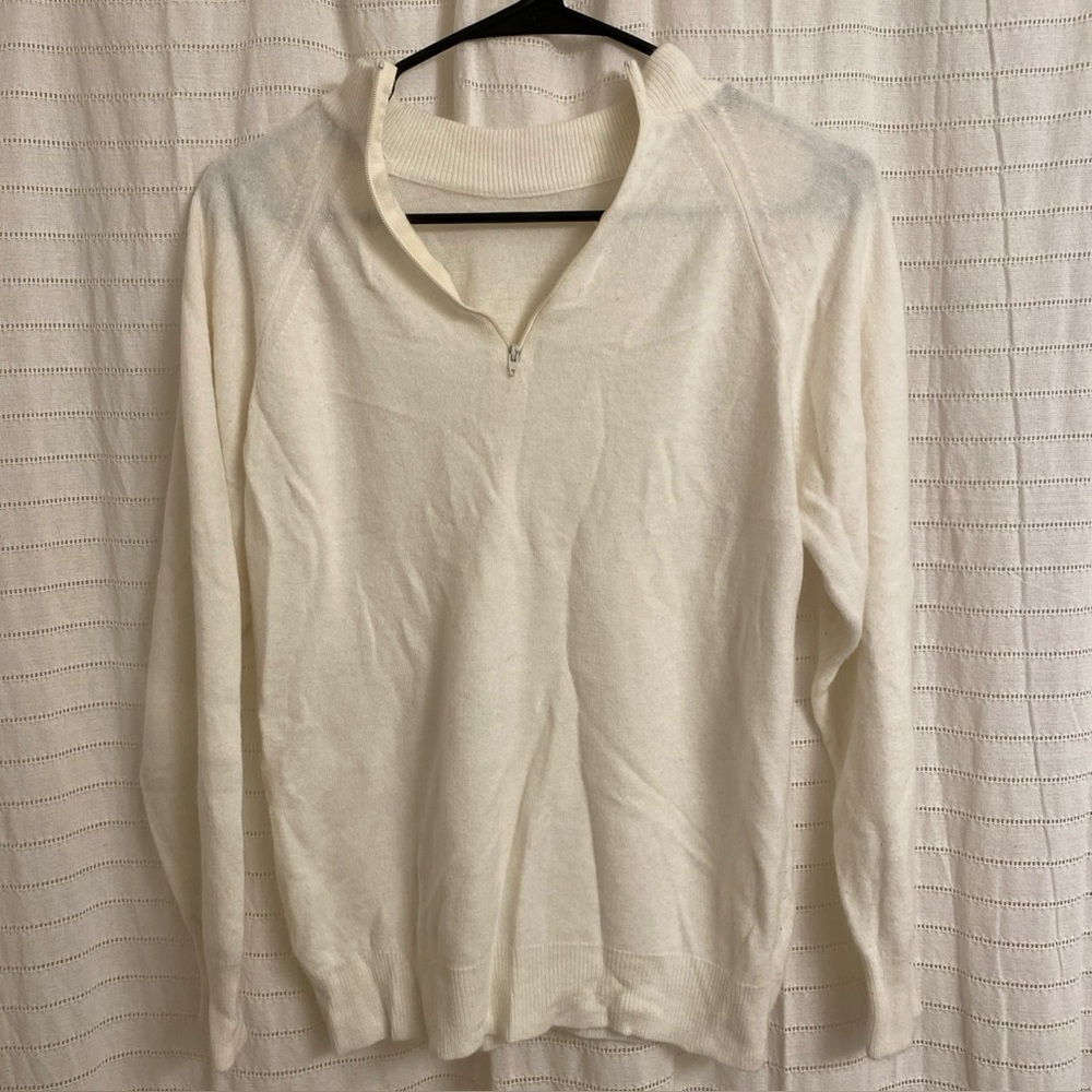 Vintage designers originals sweater White Medium 36 Zip Long Sleeve Fall